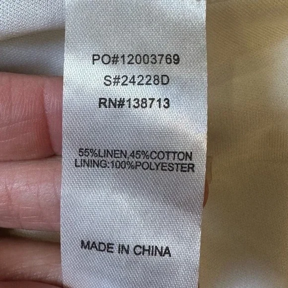 Doe & Rae Cream Lace Linen Cotton Cottage Coquette halter mini Dress Small boho - Picture 11 of 14